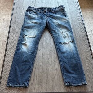 Men’s Diesel BUSTER Regular Slim-Tapered 0831Q Jeans W32 L30 Distressed
